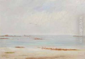 Plage, Maree Basse by Charles Alfred Diligeon
