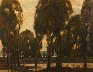 Trees On A Wet Meadow