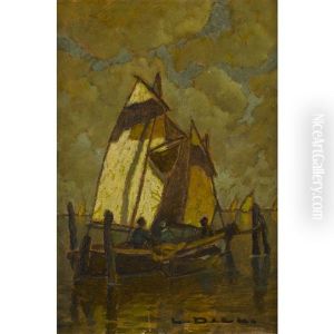 Segelboot Im Hafen by Ludwig Dill