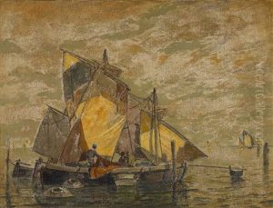 Venezianische Fischerboote by Ludwig Dill