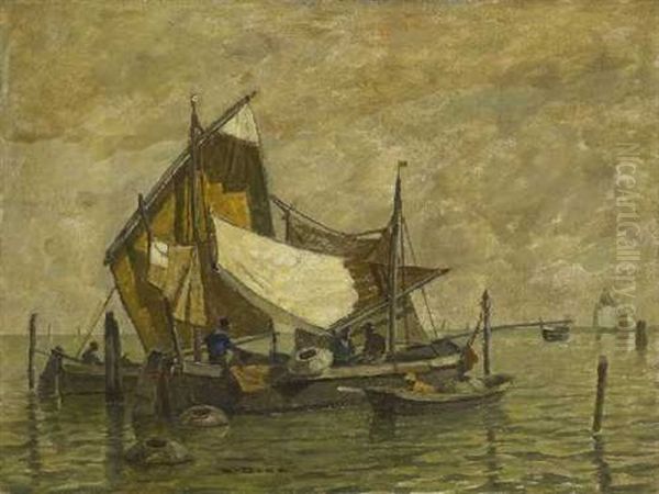 Venezianische Fischerboote - view 1
