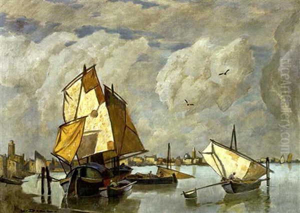 Fischerboote Vor Chioggia - view 1