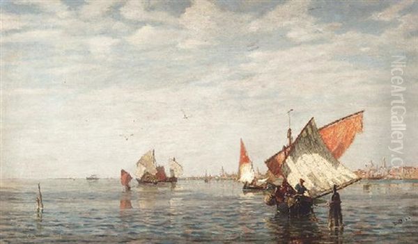 Fischerboote Vor Venedig - view 1