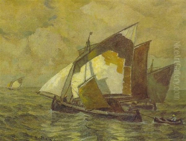 Fischerboote Vor Chioggia - view 1