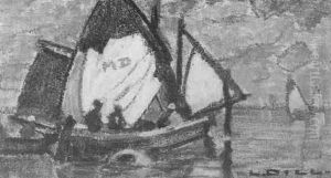 Fischer Mit Ihren Booten Vor Chioggia