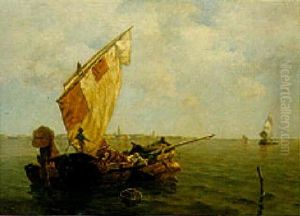 Lagunenfischer Vor Venedig by Ludwig Dill