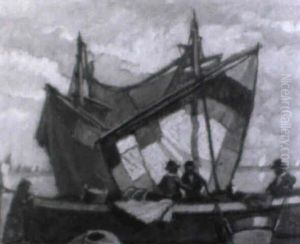 Fischerboote In Der Lagune Von Chioggia
