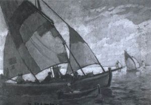 Fischerboot Auf Der Adria