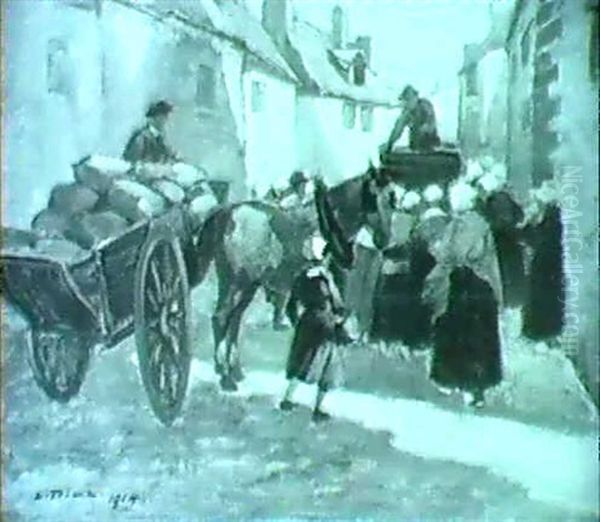 Kartoffelhandler In Einer Kleinstadtstrasse - view 1