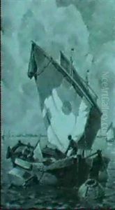 Venezianische Fischerboote In Der Lagune