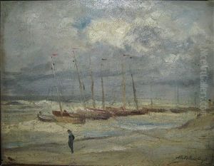 Storm Te Heyst by Adolf Alexander Dillens