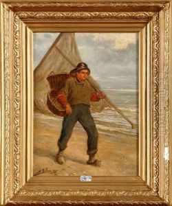 Le Retour Du Pecheur by Albert (Albrecht) Dillens