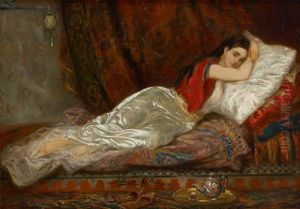 Orientale Alanguie by Albert (Albrecht) Dillens