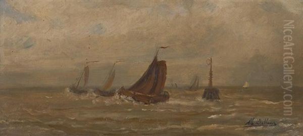 Barque De Peche Avant L'orage - view 1