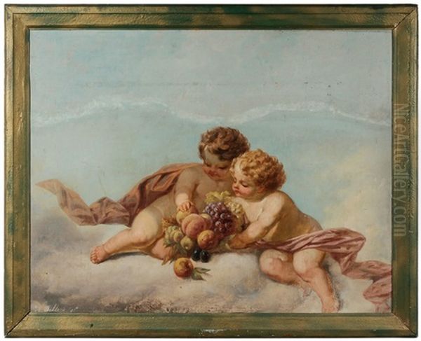 Putti With Fruit - view 1