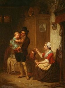 Le Bonheur Familiale by Hendrick Joseph Dillens