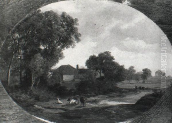 Weidendes Vieh Am Wasser - view 1