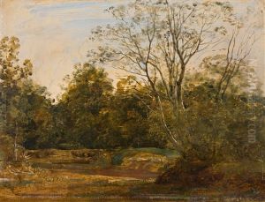 Herbstliche Parklandschaft by Georg Maximilian Johann Von Dillis