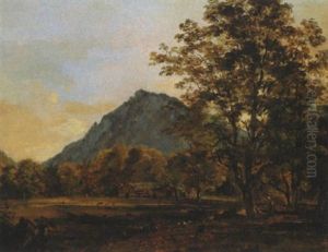 Bauernhauser Im Talgrund by Georg Maximilian Johann Von Dillis