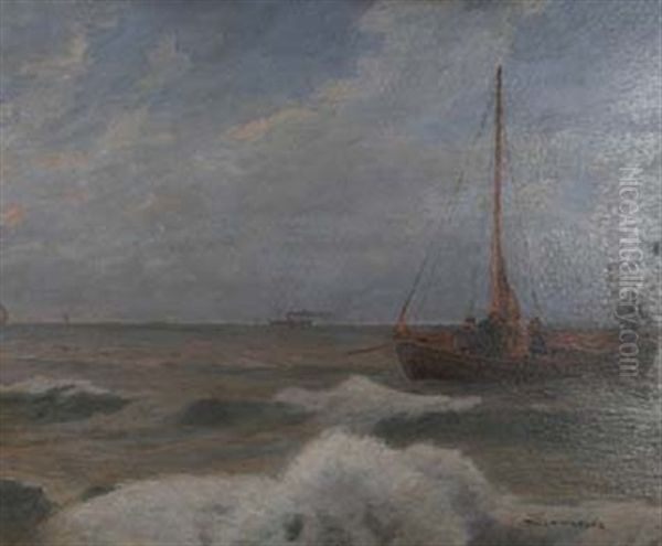 Fischerboot Auf Hoher See - view 1