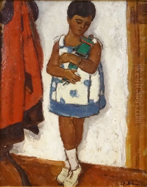 Little Girl With Doll - view 1