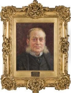 Portrait De Charles Albert Antoine Cornille, Verificateur Des Douanes, Beau-pere De Jeanne Dinet, La Soeur De L"artiste, 1895. by Alphonse Etienne Dinet