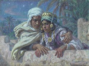 The Lovers by Alphonse Etienne Dinet