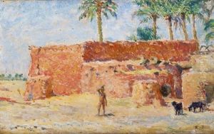 Jeune Garcon A L'oasis by Alphonse Etienne Dinet