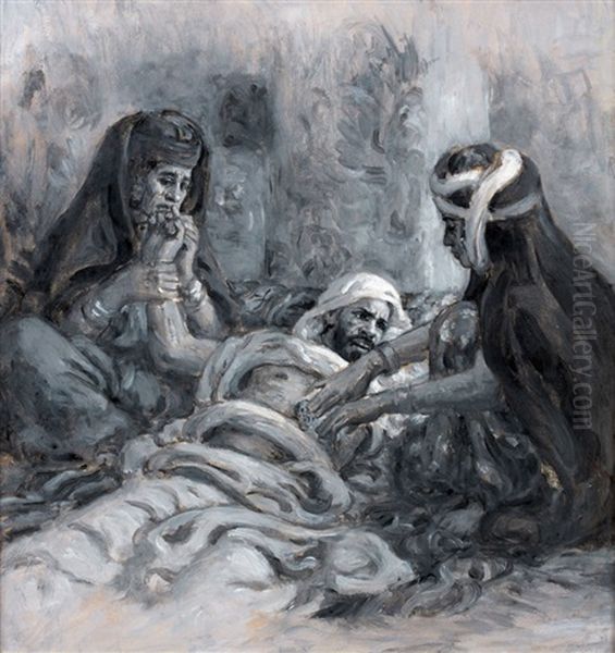 Autour D'un Mourant (study) - view 1