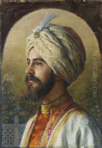 Portrait Presume D'emmanuel Gonse En Costume Oriental
