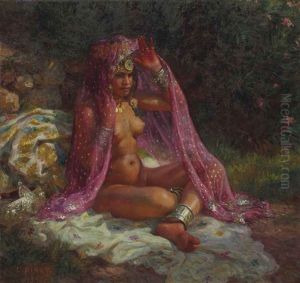 Sous Les Lauriers Roses by Alphonse Etienne Dinet