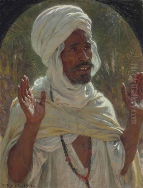 Arabe Recitant La Priere De L'asr - view 1