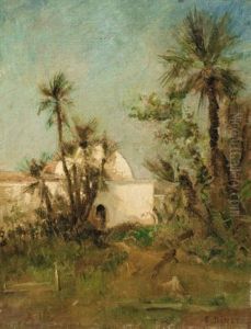 Le Kouba De Dinet A Bou Saad by Alphonse Etienne Dinet