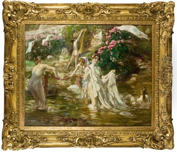 Baigneuses Dans L'oued De Bou Saada - view 1