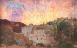 Bou Saada, Coucher De Soleil