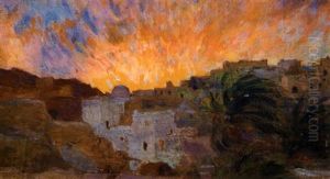Coucher De Soleil Sur Bou Saada