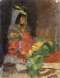 Fillette De Bou-saada by Alphonse Etienne Dinet