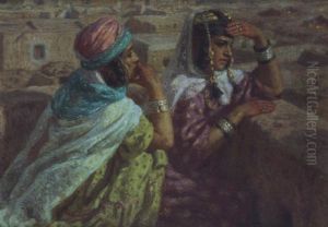 Deux Femmes Sur La Terrasse, Clair De Lune