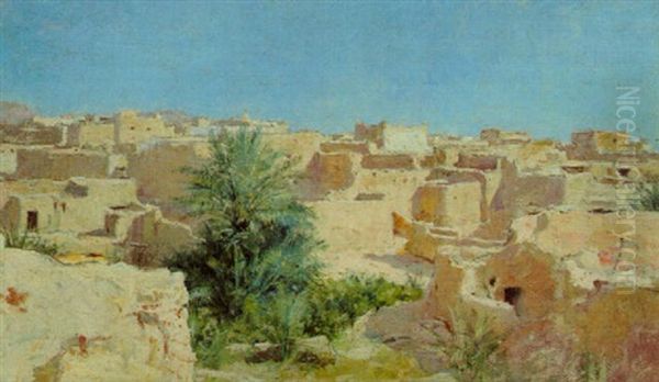 Les Terrasses De Laghouat by Alphonse Etienne Dinet