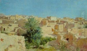 Les Terrasses De Laghouat by Alphonse Etienne Dinet