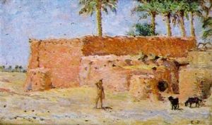 Un Village En Algerie by Alphonse Etienne Dinet