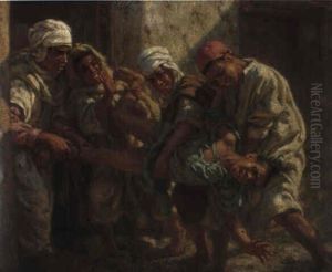 Sortie De L'ecole Coranique by Alphonse Etienne Dinet