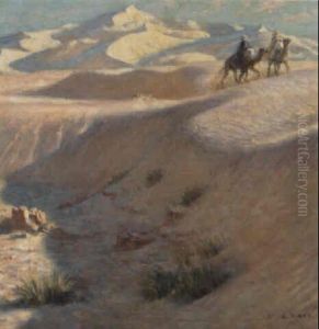 Chameliers Dans Les Dunes by Alphonse Etienne Dinet