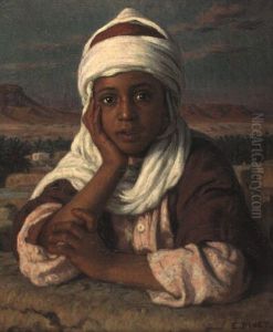 Portrait De Messaoud Benhaideche by Alphonse Etienne Dinet