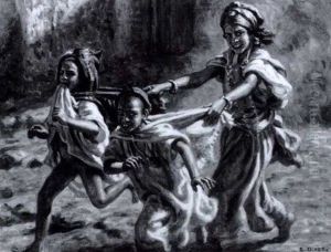 Jeux D'enfants: Le Char by Alphonse Etienne Dinet