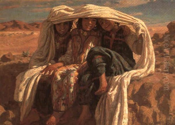 Trois Fillettes De Bou-saada - view 1
