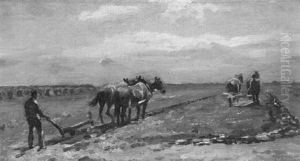 Pflugende Bauern by Waalko (Jans) Dingemans