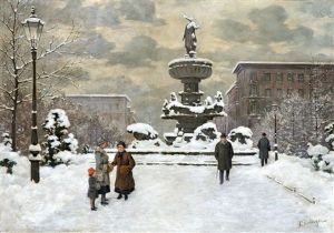 Teli Utcareszlet by Otto Dinger
