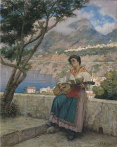 Popolana Con Chitarra A Vietri Popolana Con Chitarra A Vietri