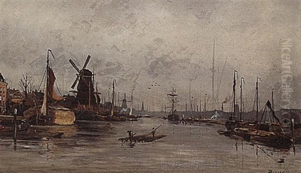 Moored Boats, Rotterdam - view 1